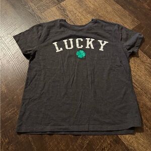 Saint Patrick’s Day Lucky Tee Gray S